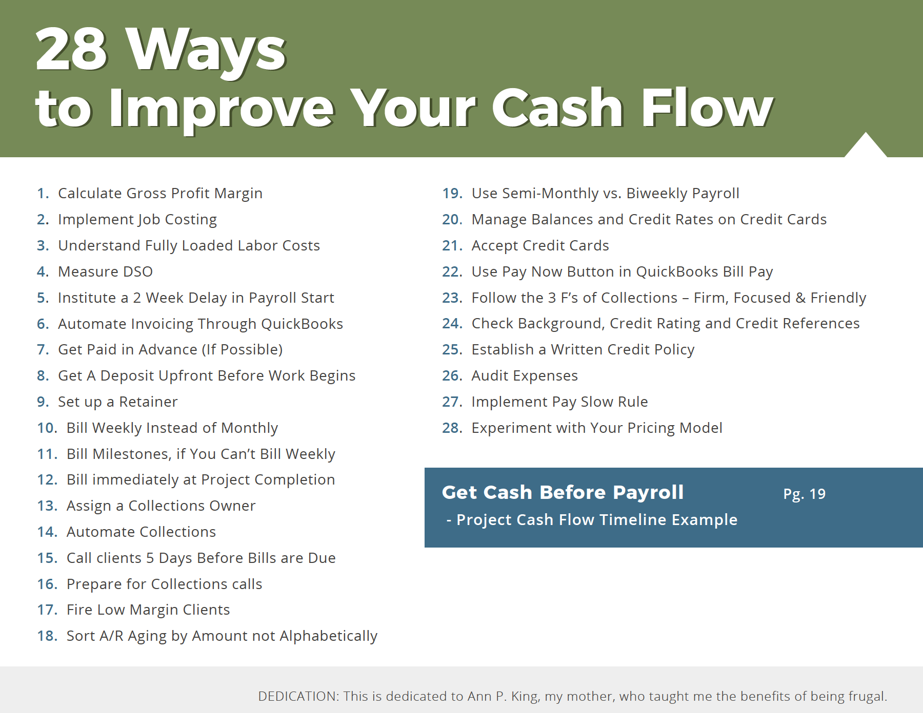 Cash Flow Index